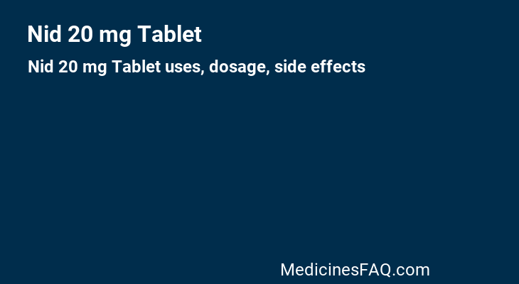 Nid 20 mg Tablet