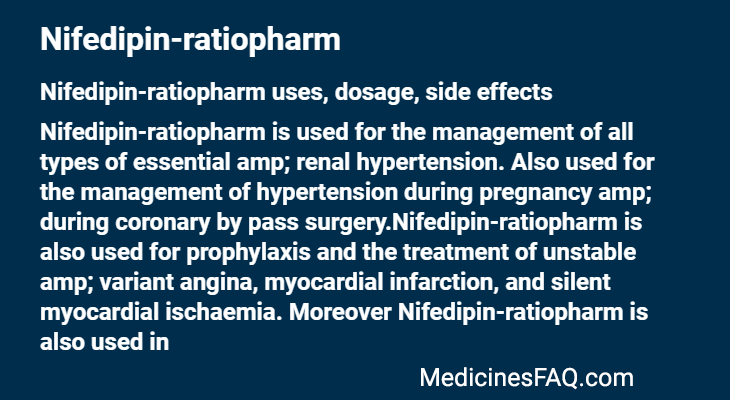 Nifedipin-ratiopharm