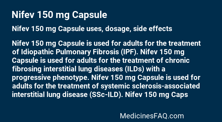 Nifev 150 mg Capsule