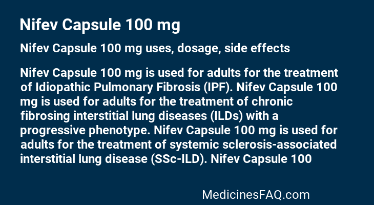 Nifev Capsule 100 mg