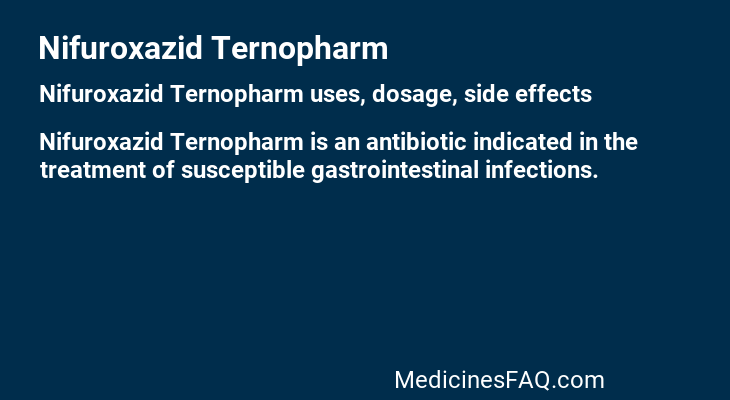 Nifuroxazid Ternopharm