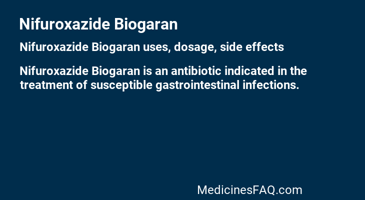 Nifuroxazide Biogaran