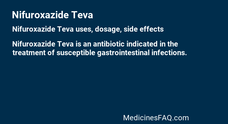 Nifuroxazide Teva