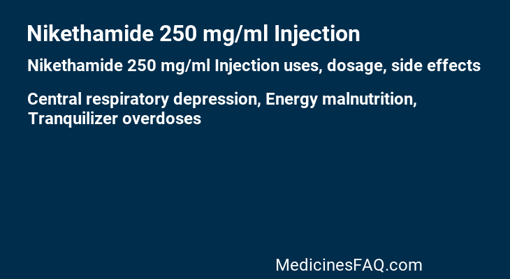 Nikethamide 250 mg/ml Injection