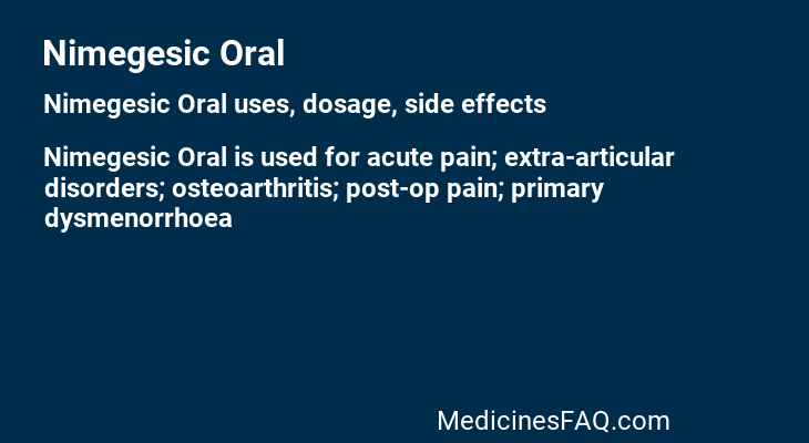 Nimegesic Oral