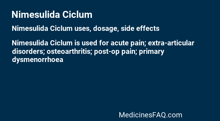 Nimesulida Ciclum