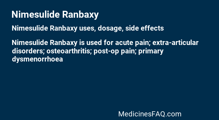 Nimesulide Ranbaxy