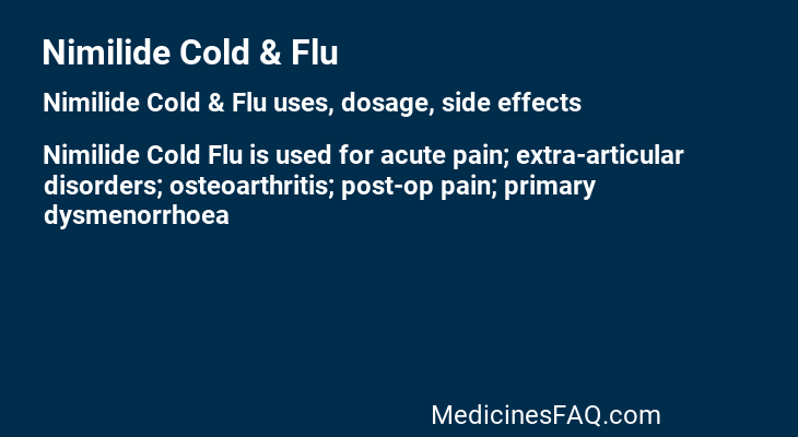 Nimilide Cold & Flu