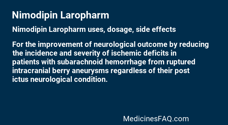 Nimodipin Laropharm