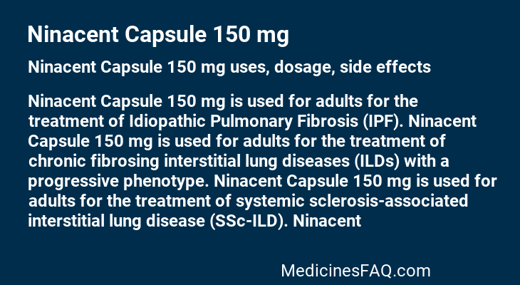 Ninacent Capsule 150 mg