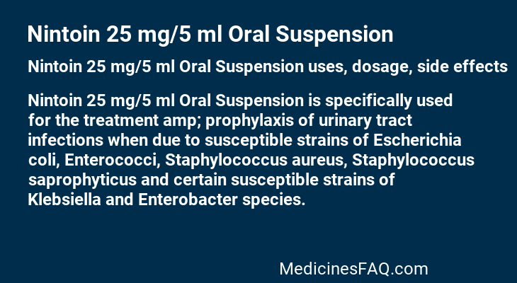 Nintoin 25 mg/5 ml Oral Suspension