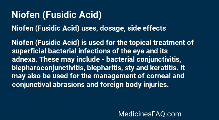 Niofen (Fusidic Acid)