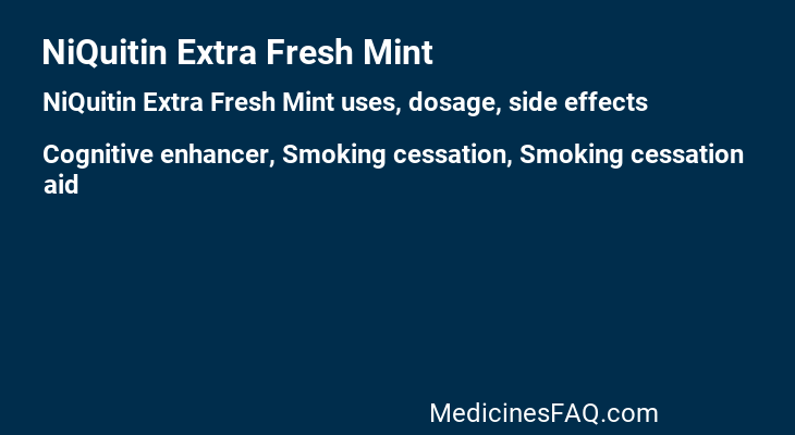 NiQuitin Extra Fresh Mint