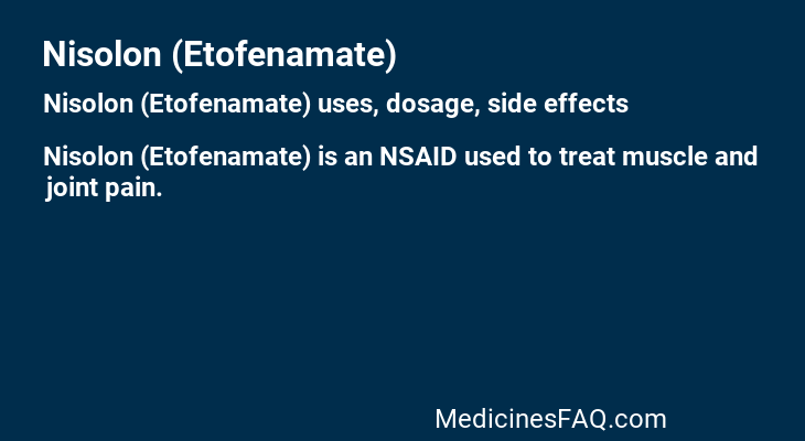 Nisolon (Etofenamate)