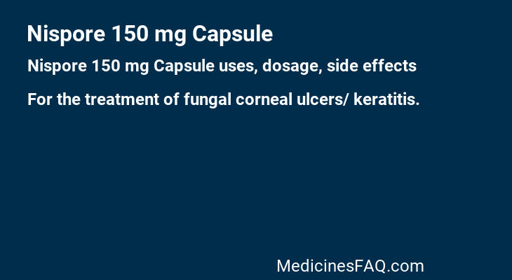 Nispore 150 mg Capsule