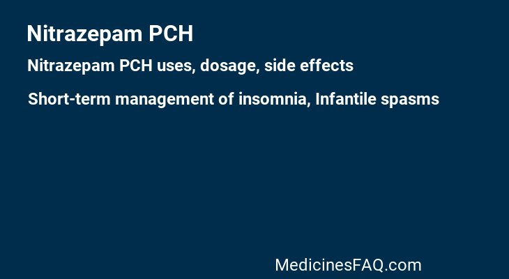 Nitrazepam PCH