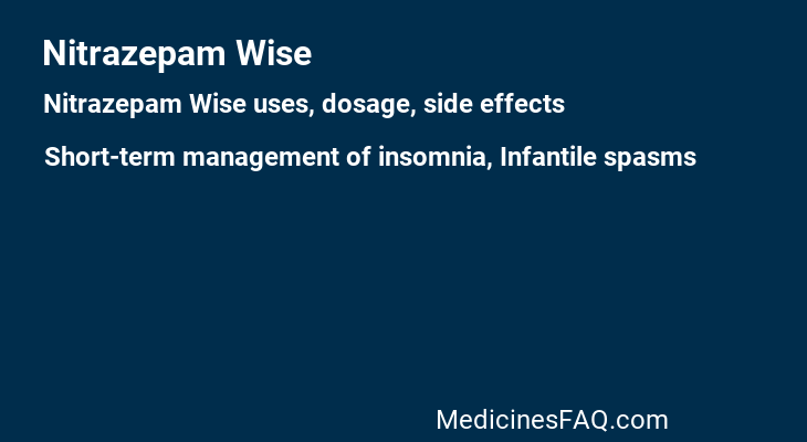 Nitrazepam Wise