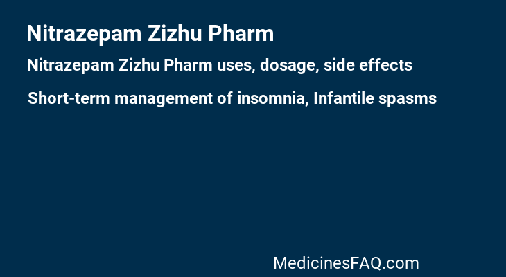 Nitrazepam Zizhu Pharm