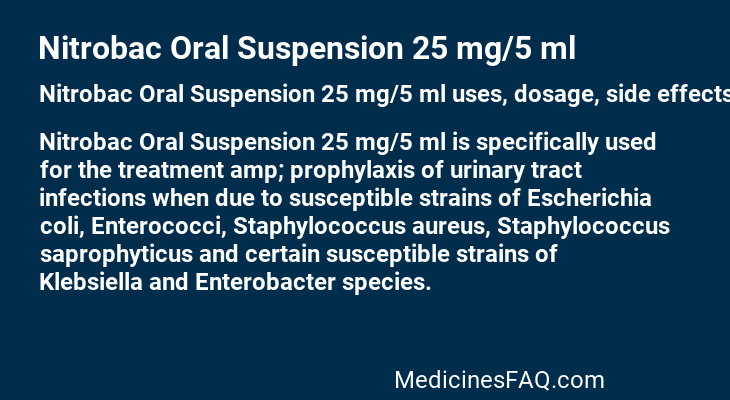 Nitrobac Oral Suspension 25 mg/5 ml