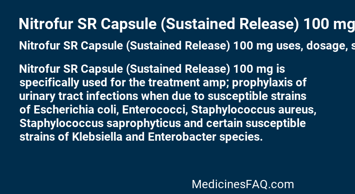 Nitrofur SR Capsule (Sustained Release) 100 mg