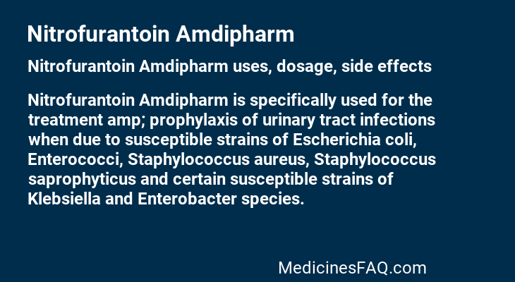 Nitrofurantoin Amdipharm