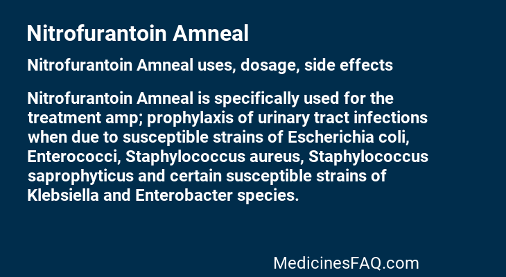 Nitrofurantoin Amneal