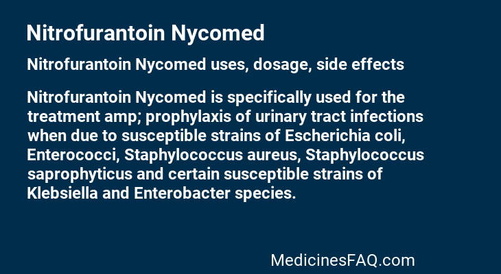 Nitrofurantoin Nycomed