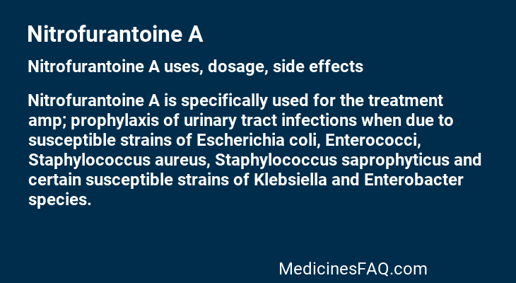 Nitrofurantoine A