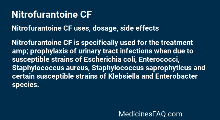 Nitrofurantoine CF