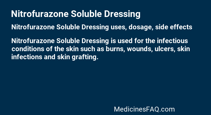 Nitrofurazone Soluble Dressing