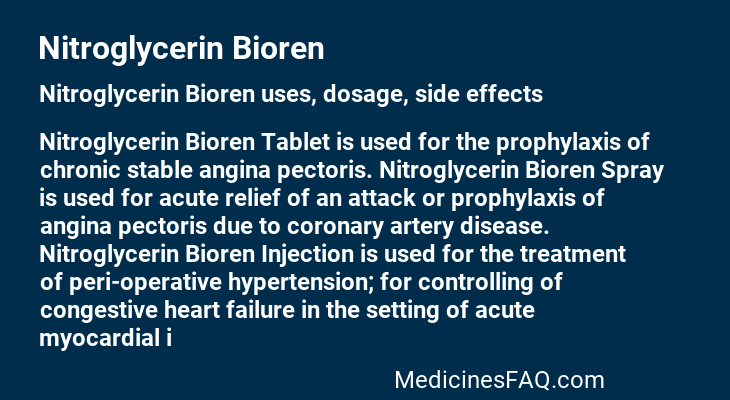 Nitroglycerin Bioren