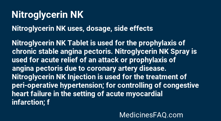 Nitroglycerin NK