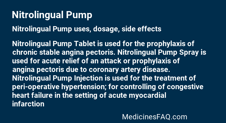 Nitrolingual Pump