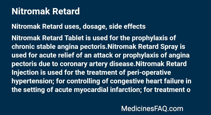 Nitromak Retard