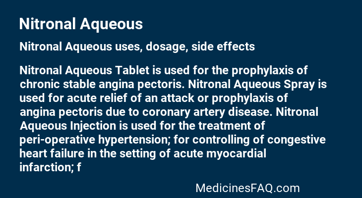 Nitronal Aqueous