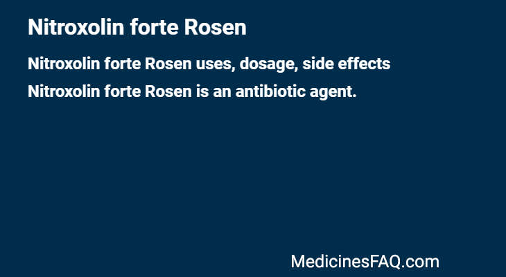 Nitroxolin forte Rosen