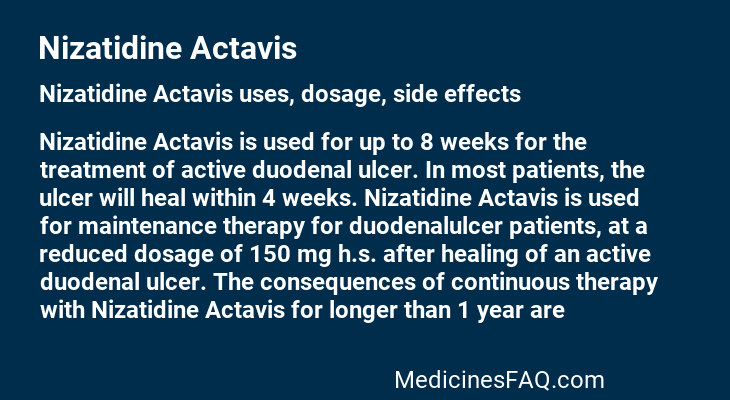 Nizatidine Actavis