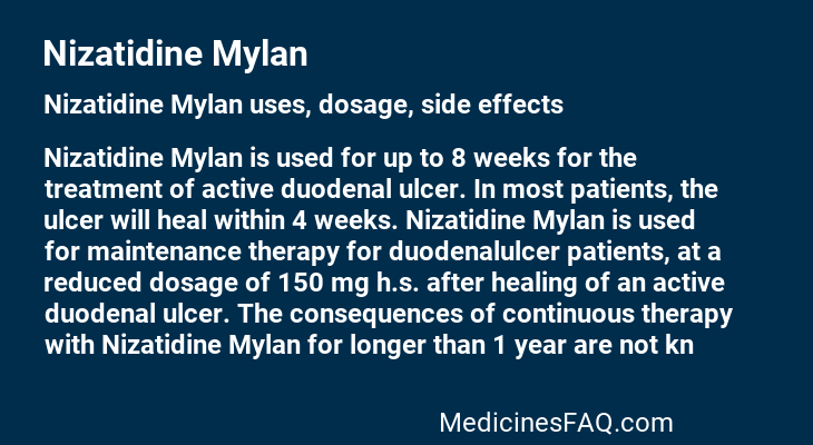 Nizatidine Mylan