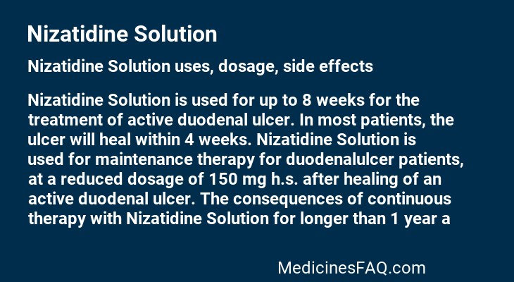 Nizatidine Solution