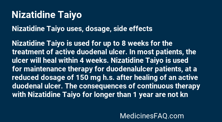 Nizatidine Taiyo