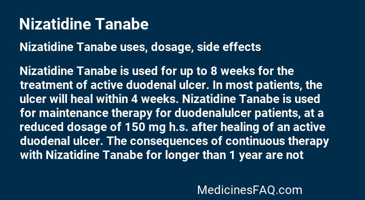 Nizatidine Tanabe