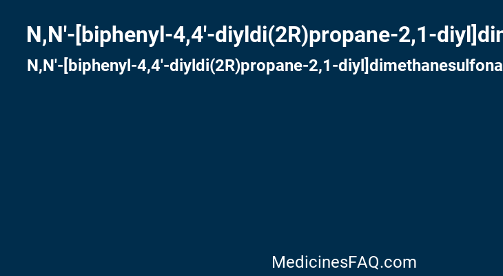 N,N'-[biphenyl-4,4'-diyldi(2R)propane-2,1-diyl]dimethanesulfonamide