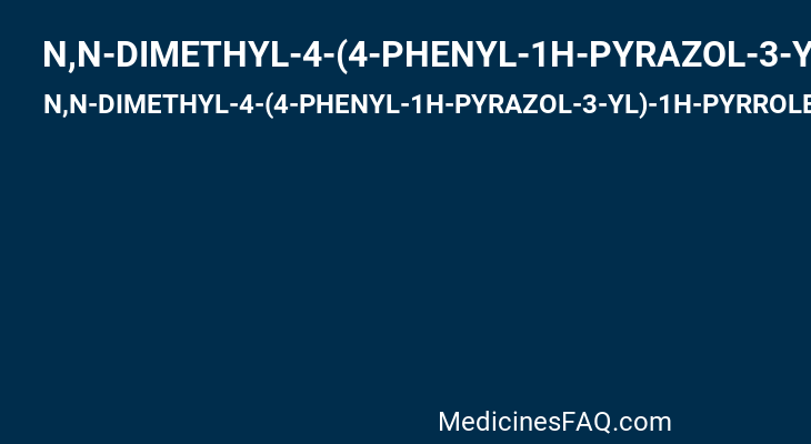 N,N-DIMETHYL-4-(4-PHENYL-1H-PYRAZOL-3-YL)-1H-PYRROLE-2-CARBOXAMIDE