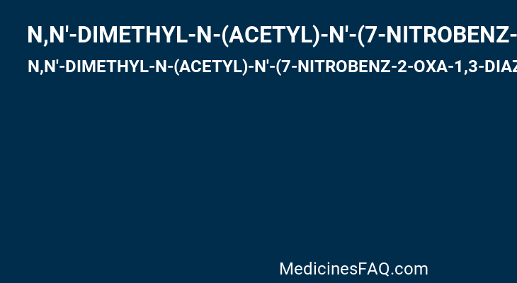 N,N'-DIMETHYL-N-(ACETYL)-N'-(7-NITROBENZ-2-OXA-1,3-DIAZOL-4-YL)ETHYLENEDIAMINE