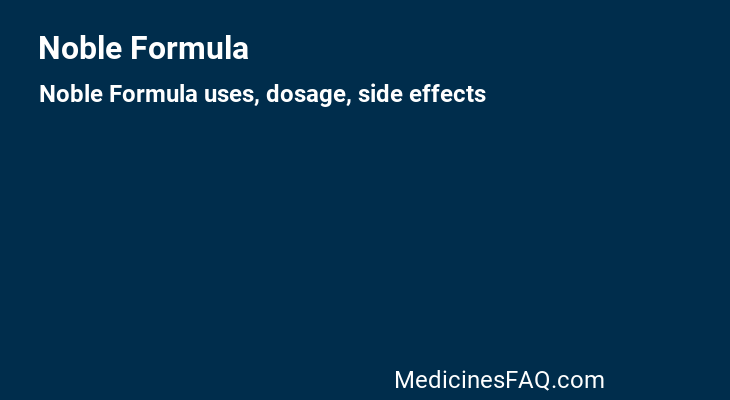 Noble Formula