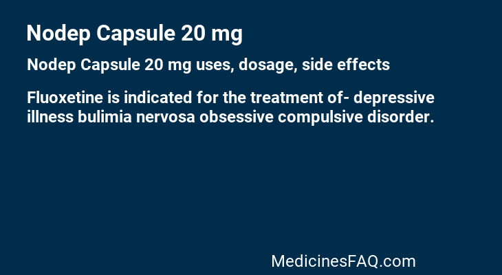 Nodep Capsule 20 mg