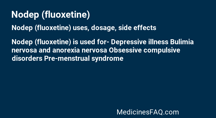 Nodep (fluoxetine)