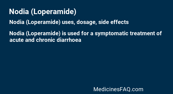 Nodia (Loperamide)