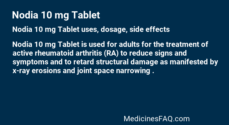 Nodia 10 mg Tablet