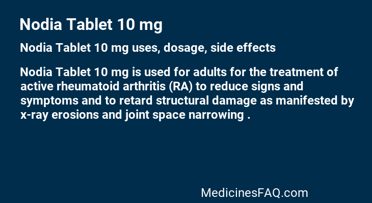 Nodia Tablet 10 mg